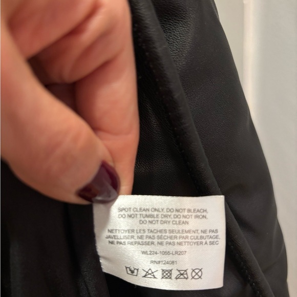 Proenza Schouler White Label Faux Black Leather Puffer Vest XS - Picture 9 of 9